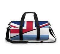 Sac de sport/sac à main/petit sac polochon avec bandoulière, aux couleurs des drapeaux argentin et britannique, pour hommes et femmes.