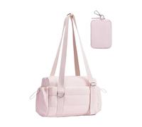 Sac de sport - Sac de sport de 40 cm, sac de sport résistant avec poche humide et portefeuille porte-monnaie, design multi-compartiment, matériau léger et imperméable, poignées renforcées |, rose