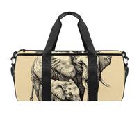 Sac de sport, sac de sport pour homme, sac d'entraînement, sac de week-end, peinture sur toit de construction, Motif 6146, 45x23x23cm(17.7x9x9in)