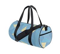 Sac de Sport Sac de Sport Sac de Week-End Fourre-Tout Bleu Triangle Marbre Rayé Floral Abstrait Voyage Sac d'entraînement Sac à Dos à bandoulière pour Femme Homme
