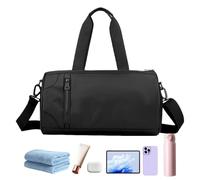 Sac de sport - Sac de voyage - Sac de fitness - Sac de toilette - Imperméable - Grande capacité avec sac pour voyage, fitness, sport - Weekender, Noir , Voir description, Voir description