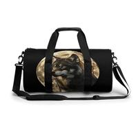 Sac de sport/sac polochon/sac fourre-tout Wolf And Moon avec bandoulière pour hommes et femmes