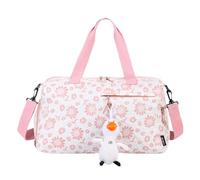 Sac de sport sec et humide pour femme | Sac de sport sec et humide avec pendentif mignon, sac de fitness pour les amateurs de natation avec compartiment à chaussures pour pantoufles, bouteille d'eau,