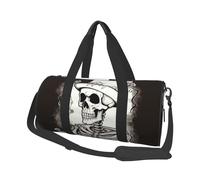 Sac de sport Skeleton Chef pour homme et femme - Article personnel - Sac de voyage en toile - Sac de week-end - Sac de sport léger - Noir - Taille unique, Noir , Taille unique