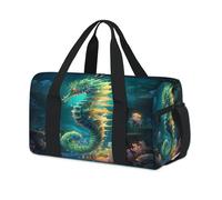 Sac de sport sous-marin motif hippocampe, sac de week-end, sac fourre-tout, décontracté, voyage, gym, pour enfants, filles, garçons, femmes, hommes