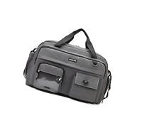 Sac de sport spacieux multi-compartiments convertible option de transport humide sec séparation pour vêtements de gym, voyage, sac de rangement essentiel, gris, Beauté de masse