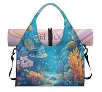 Sac de sport Submarine World Sea Fish Coral avec compartiment à chaussures Sac fourre-tout pour la gym, le yoga, les voyages, couleur, L, Sac de voyage