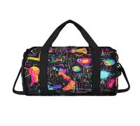 Sac de sport sur le thème de la physique avec compartiment à chaussures pour la nuit, le w nd, le voyage, la gym, l'organisateur de bagages pour femmes, hommes, enfants, filles, garçons