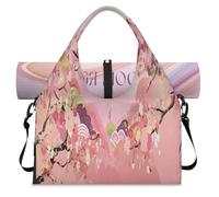 Sac de sport sur le thème du Japon avec compartiment à chaussures, sac fourre-tout pour la gym, le yoga, les voyages, couleur, L, Sac de voyage
