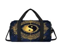 Sac de sport Tai Chi Yin Yang avec compartiment à chaussures pour la nuit, le w nd, le voyage, la gym, l'organisateur de bagages pour femmes, hommes, enfants, filles, garçons