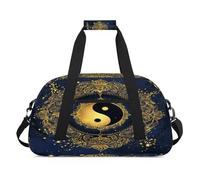 Sac de sport Tai Chi Yin Yang pour femmes, hommes, enfants, filles, garçons, pour la nuit, le week-end, le voyage, 24 L, sac de sport, sac de sport, sac de transport, couleur, 24 L, Organiseur de sac