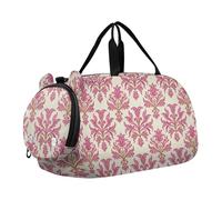 Sac de sport tendance vintage avec compartiment à chaussures pour enfants - Motif fleur - Pêche - Buttercup - Patate douce, Motif floral vintage tendance et pêche bouton d'or patate douce, Moderne
