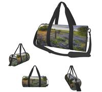 Sac de sport Texas Bluebonnets - Sac de sport pour homme et femme - Imperméable - Convertible - Pour voyage et sport - Noir - Taille unique, Noir , Taille unique