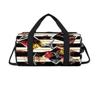 Sac de sport tour Eiffel papillon avec compartiment à chaussures Tour Tour Tour de week-end Sacs de voyage Gym Bagages Organisateur de bagages pour femmes, hommes, enfants, filles, garçons