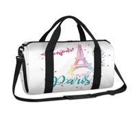 Sac de sport tour Eiffel pour le week-end, sac de voyage décontracté pour enfants, filles, garçons, femmes, hommes