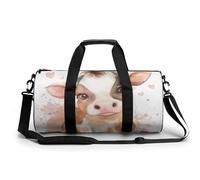 Sac De Sport Vache Mignonne en Aquarelle Sac De Voyage Rond Sacs De Sport Sac De Sport