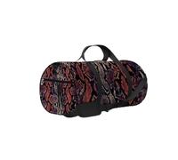 Sac de sport vintage en peau de serpent python marron tendance sac fourre-tout sac de sport étanche avec bandoulière fermeture éclair 2 poches latérales pour hommes et femmes, sac à bandoulière de voy