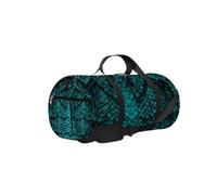 Sac de sport vintage en peau de serpent python noir tendance vert sac fourre-tout sac de sport étanche avec bandoulière fermeture éclair 2 poches latérales pour homme et femme, sac à bandoulière de vo