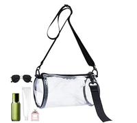 Sac de stade transparent, sac de concert en PVC transparent, sac à main transparent avec bandoulière réglable pour concerts, événements sportifs et contrôles de sécurité (1 pièce)