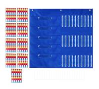 Sac de stationnement pour crayon - Organiseur de cartes Rangement de poche durable et suspendu | Crayon Stylos Papeterie devoirs, tableau en tissu imperméable pour enseignants, étudiants, bureau à