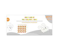 Sac de stérilisateur à vapeur pratique pour micro-ondes 16 / 42 dents pour biberons et tire-lait, nettoyage des composants essentiels