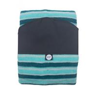 Sac de surf Ensemble sac à dos et chaussettes for longboard de surf de 9 pieds, sac à bout rond et sac for planche étanche(Sea Green)