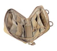 Sac de survie en plein air, sac de camping lourd, outil supérieur urgent fermé, Organisateur de matériel avec bande réfléchissante pour le stockage, réparation à la maison, randonnée, kaki foncé