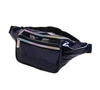 Sac De Taille À La Mode for Femmes, Holographique for Voyage, Fête, Randonnée, Course Pied, D'acheteur pour Voyages Plein Air FêTe(Black)