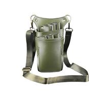 Sac de Taille de Coiffeur 1 sac à ciseaux en PU for coiffure, barbier, étui, avec ceinture, multifonction, de toilettage for animaux compagnie(Green)