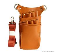 Sac de Taille de Coupe de Cheveux Sac de taille sac ciseaux cheveux peigne support salon pour Les Coiffeurs(Orange)