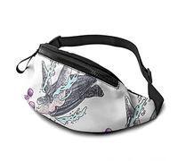 Sac de Taille de Tortue de mer avec Sangle réglable Hip Bum Bag pour Homme Femme Sports de Plein air Running Gym Traveling
