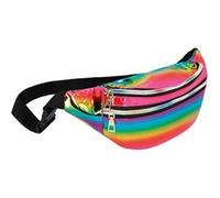Boland - Sac banane holographique rétro - Sac ventral pour Carnaval et festivals