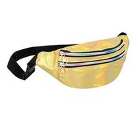 sac de taille festif holographique or adulte - boland 36014 Jaune G
