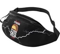 Sac De Taille Je suis dans Le Fitness Fitness Taco dans Ma Bouche, Sac Banane Portable Sac Banane De Randonnée Léger Sacoche De Ceinture pour Camping Homme Femme