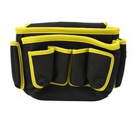 Sac de Taille Multifonctionnel pour Outils de réparation, Pochette de Taille Multipoches extérieure, Organisateur d'outils de Grande capacité avec Fermeture à glissière, Sac de (Yellow Edge)