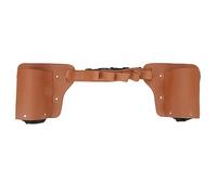 Sac de Taille pour Bouteilles de bière en Cuir PU, Ceinture Porte-canettes de bière avec Sangle réglable, Peut contenir 2 Bouteilles et 6 Verres, Sac Banane étanche pour la