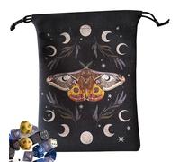 Sac de tarot avec cordon de serrage - 13 x 18 cm/5,12 x 7,09 pouces Nouveauté Tarot Cube Sac à Bijoux Sac Cadeau Oeil qui voit tout, Phase de la Lune, Vie Arbre, Fhr56, Voir description, Voir