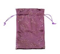 Sac de tarot avec cordon de serrage, motif de constellation, sac à main en velours avec cordon de serrage pour bijoux, cristaux, boucles d'oreilles, ponts oracles, runes, pierres