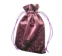 Sac de tarot avec cordon de serrage | Porte-cartes de tarot portable motif étoile | Sac de rangement de voyage pour sagesse du destin, bijoux, cristal, boucles d'oreilles, collier, runes, pierres, dés