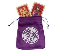 Sac de tarot - Durable et réutilisable en velours et satin avec cordon de