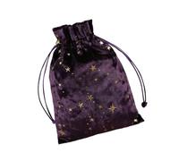 Sac de tarot en velours, pochette de rangement avec cordon de serrage | Pochette pour cartes Oracle pour runes, rangement de bijoux, fêtes, Noël et accessoires de tarot.