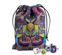 Sac de tarot en velours, sac en velours de la carte du tarot, sac de rangement de dés de cartes de tarot épaissi de 13 x 18 cm, sac porte-cartes de couverture de tarot, sac à bijoux