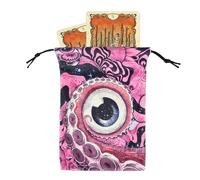 Sac de Tarot - Pochette de Rangement pour dés avec Cordon de Serrage - Organiseur de Pont de Protection pour Voyage, Jeux, rassemblements, Accessoires de Divination, Jeu de rôle, dés et Bijoux