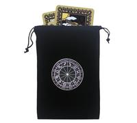 Sac de tarot: sac à cordon de serrage, sac à dés en velours | support de voyage, design mystique doux organisateur de bijoux pour rituels