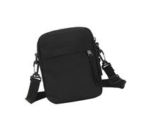 Sac de téléphone décontracté pour femme - Couleur unie - Bandoulière tendance - Petits messagers shopping - Rencontres - Femme - Téléphone - Homme - Petite bandoulière - Couleur unie, Noir , One Size