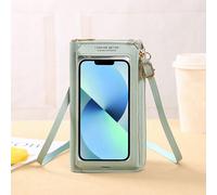 Sac de téléphone portable à écran tactile femme, sac bandoulière anti-vol multifonction transparent mini petit sac pour portable. Cadeau de Noël, Halloween, Thanksgiving. Sac banane femme, portefeuill