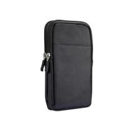Sac de téléphone Portable Universel for Hommes, Pochette Taille for Banque d'alimentation, Poche extérieure en Nylon(Black)
