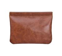 Sac de téléphone sac carte couleur neutre fermeture éclair pochette paquet solide mode sacs taille pochette pochette crayon 2mm 3b, marron, Taille unique
