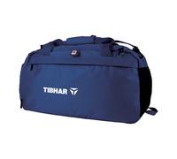 Sac de tennis de table Tibhar Hong-Kong avec poches latérales | Sac de sport | Sac d'entraînement et de voyage | Gris et Bleu marine