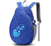 Sac de tennis pour enfants, sac de tennis pour enfants, sac à dos de tennis en tissu oxford imperméable 11x16x6 avec poches en filet, saleté de grande capacité et sac de raquette de tennis résistant